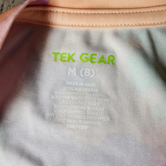 NWT TEK GEAR Girls Pastel Camo Bling Crewneck Performance Shirt Medium Size 8 - Picture 4 of 9